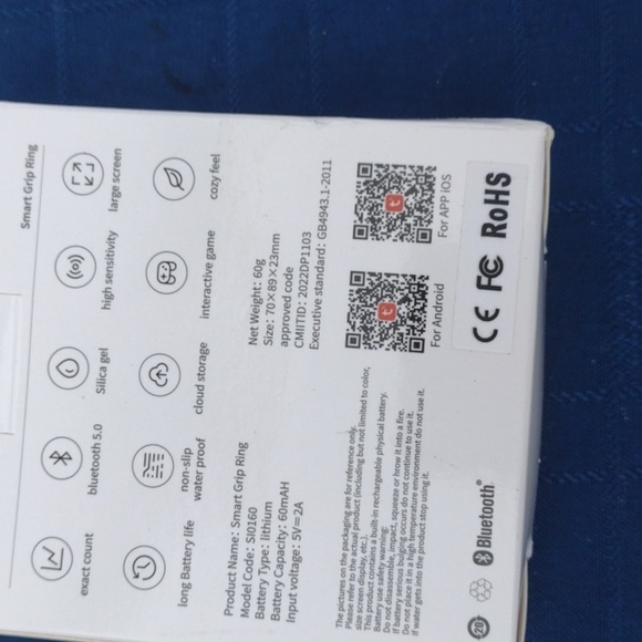 Smart Grip Ring - Blue NWT - Picture 3 of 3